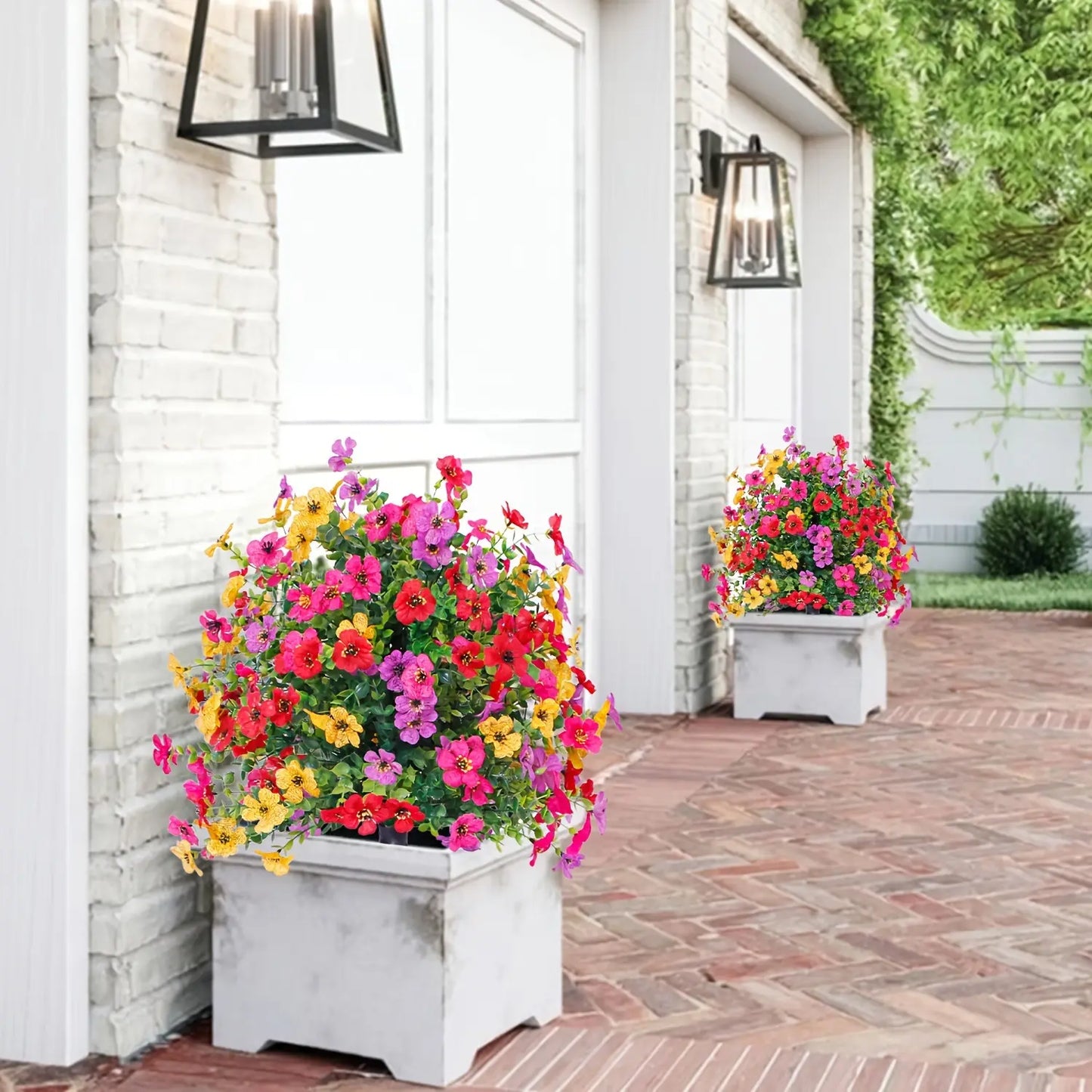 🔥Last Day: 60% OFF🔥Artificial Eucalyptus and Violet Ground-Insert Floral Decoration