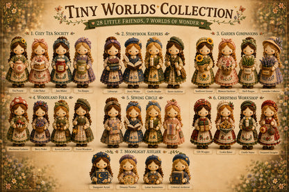 🎁Last Day 49%🧵 Tiny Worlds Collection – Patchwork DIY Kit Series